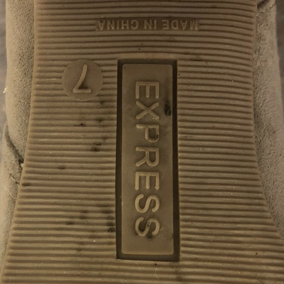 Nude Suede Express Ankle Booties Size 7 - Picture 8 of 8